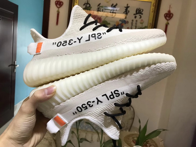 Super Max Adidas yeezy 350 V2 X Off- white OW GS